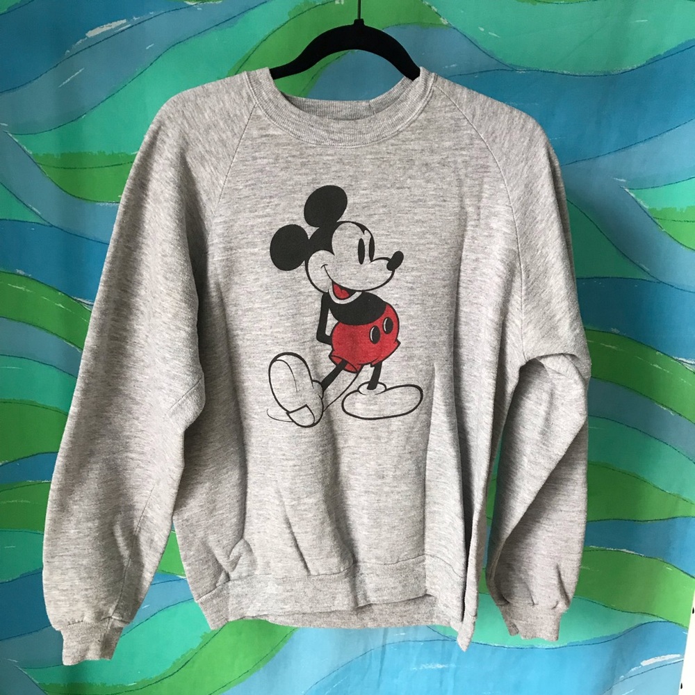 vintage 80s Mickey Mouse print graphic sweatshirt